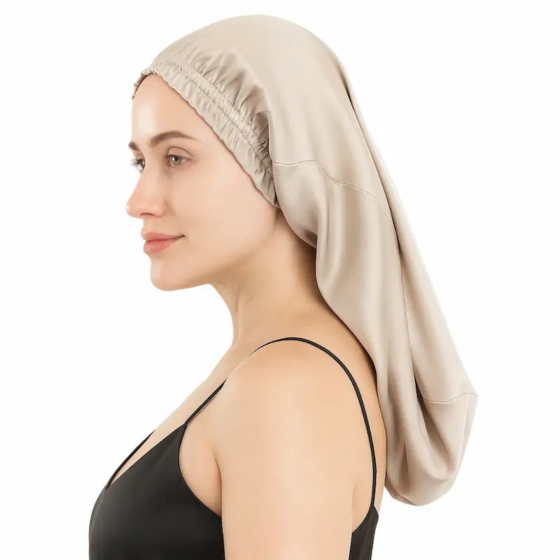 Bonnet long en soie